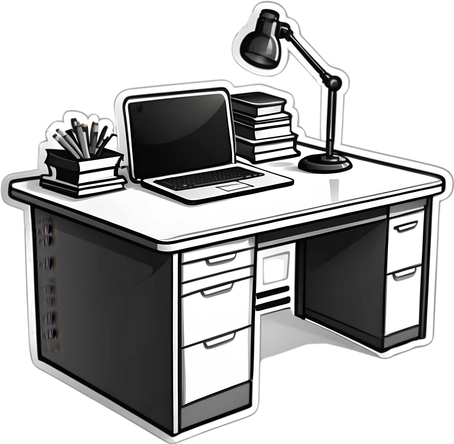 teacher and student desk 33289308 PNG