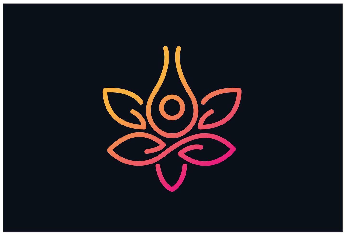 Free vector gradient welness logo template with abstract shape