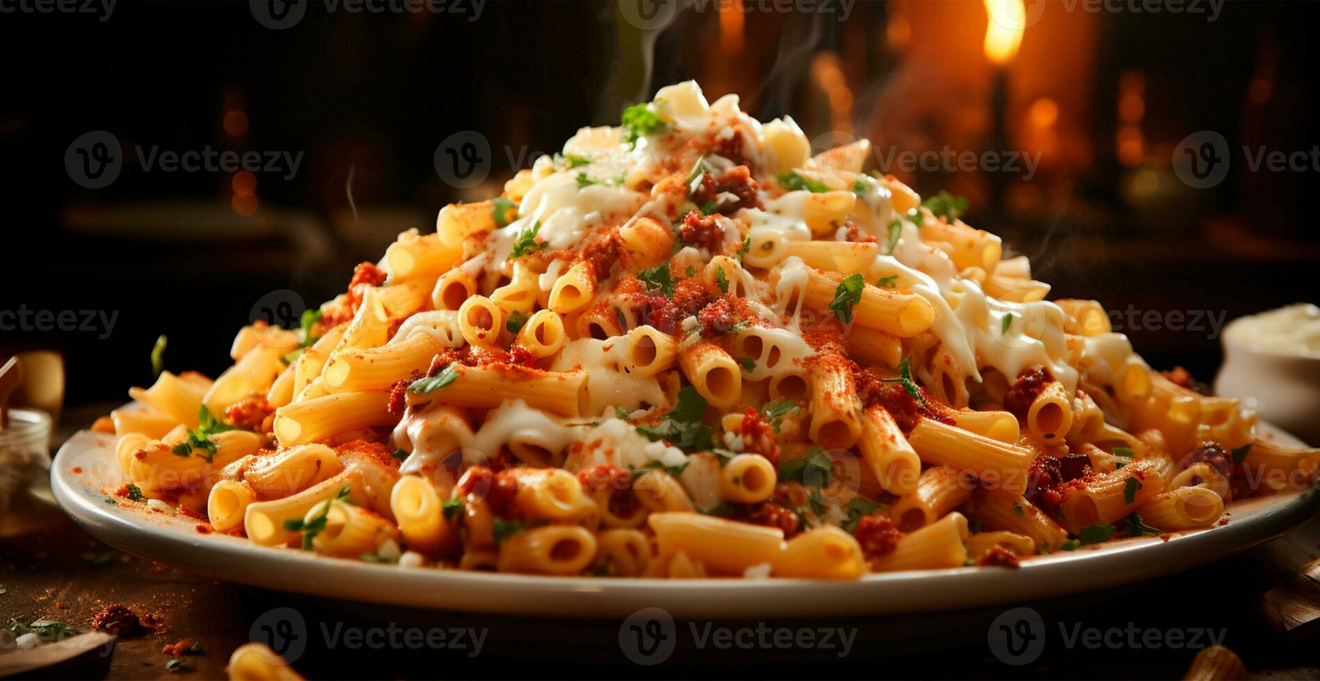 pasta, comida fondo, italiano nacional plato - ai generado imagen foto