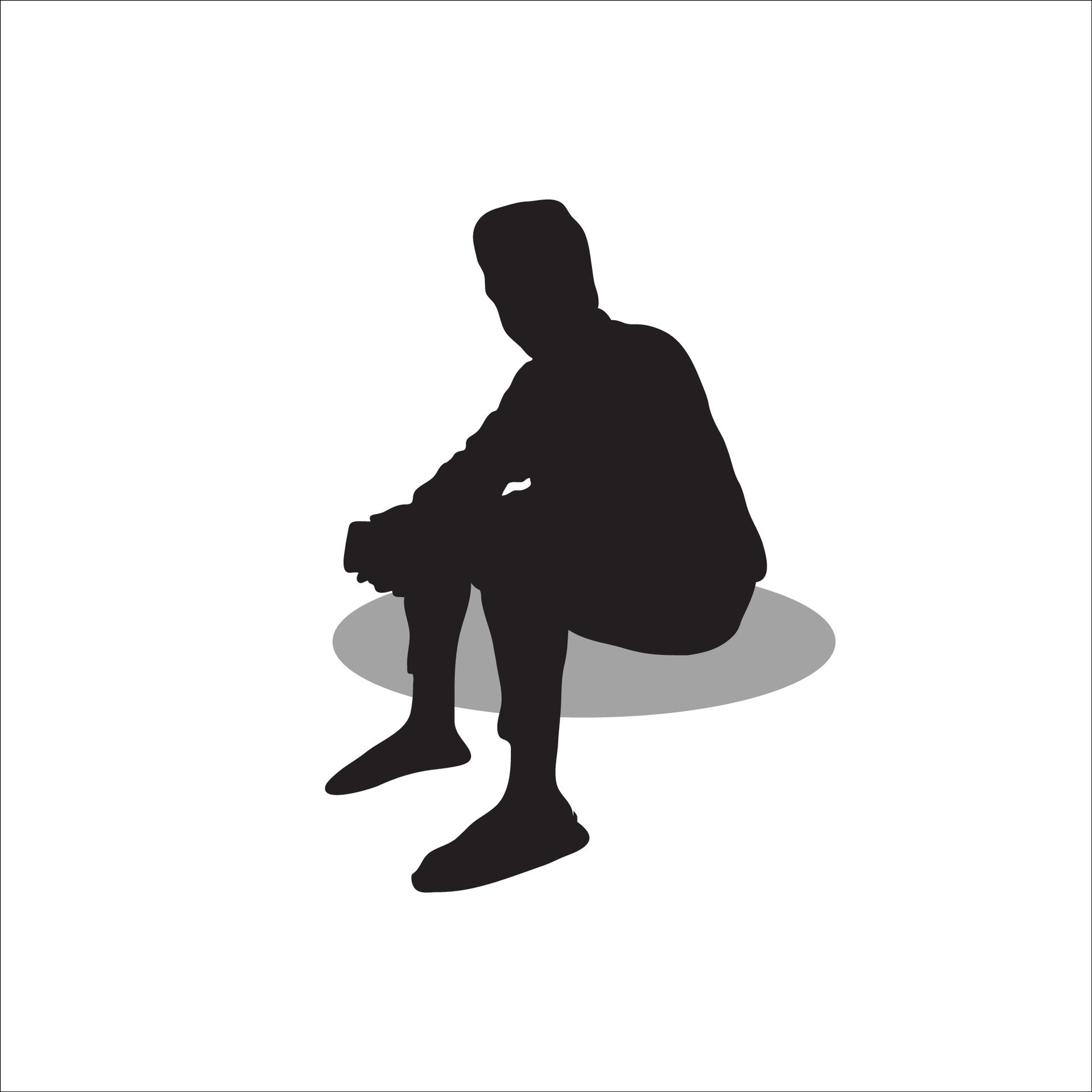 Men sitting silhouette vector 33289554 Vector Art at Vecteezy