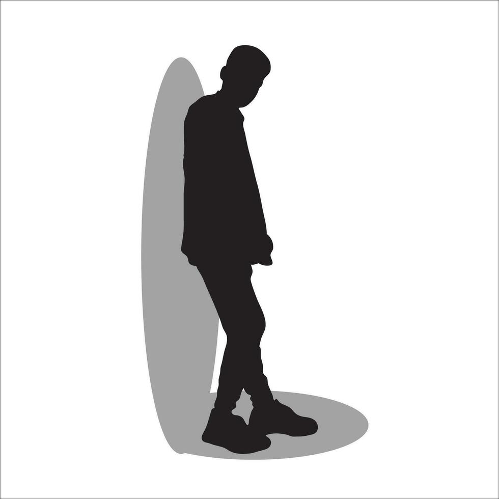 Men silhouette vector