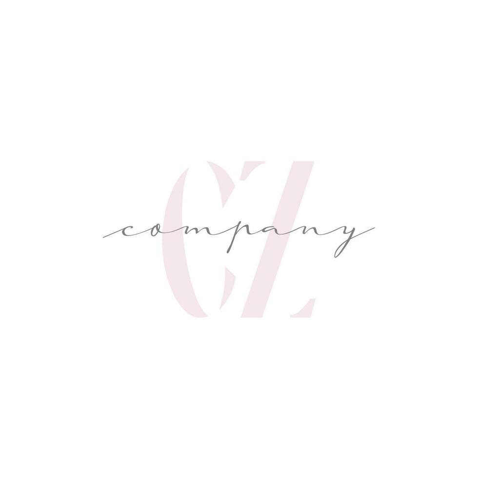 CZ Beauty Initial Template Vector Design