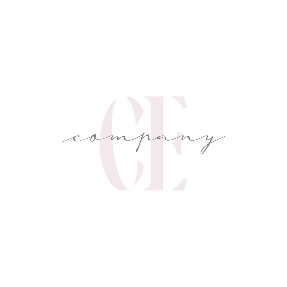 CE Beauty Initial Template Vector Design