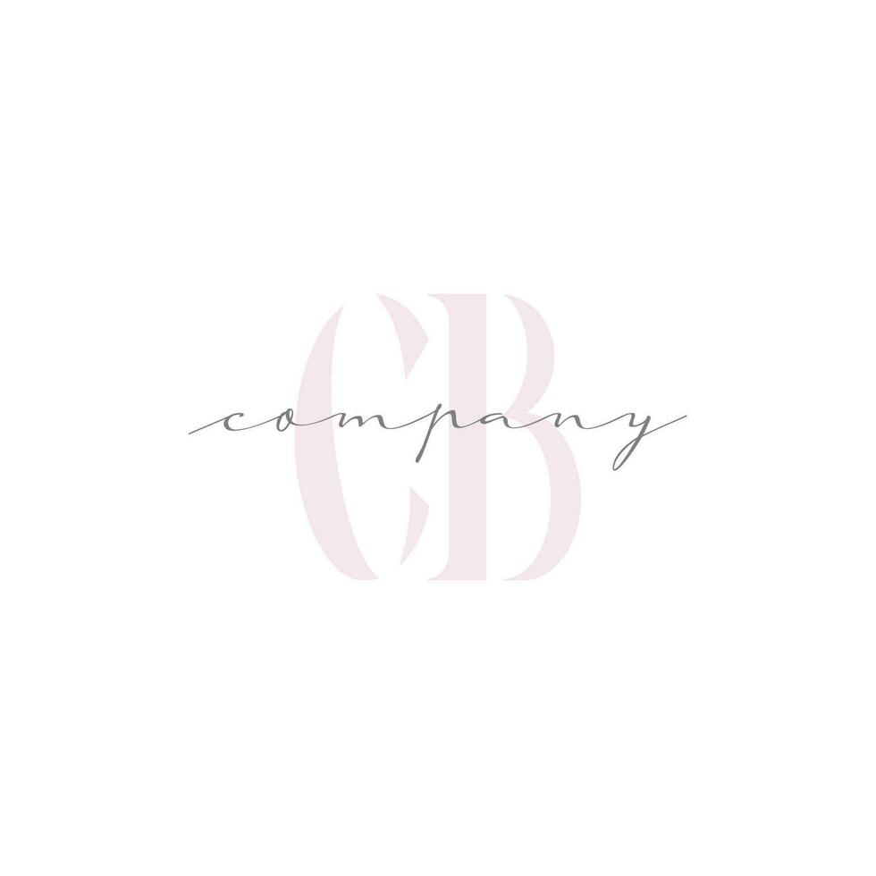 CB Beauty Initial Template Vector Design