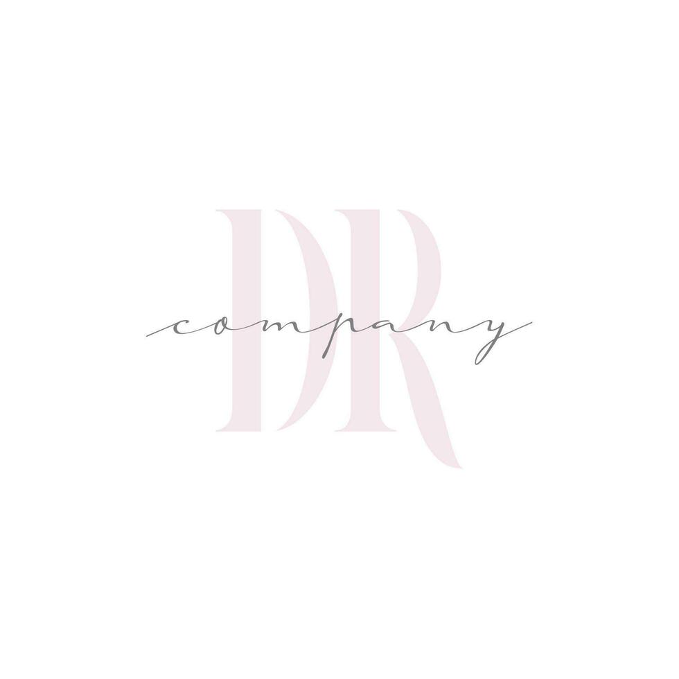 DR Beauty Initial Template Vector Design