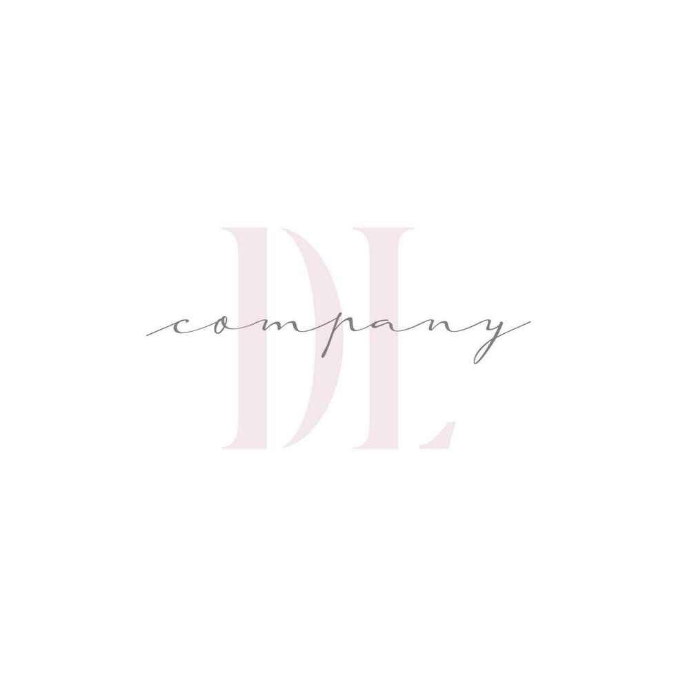 DL Beauty Initial Template Vector Design