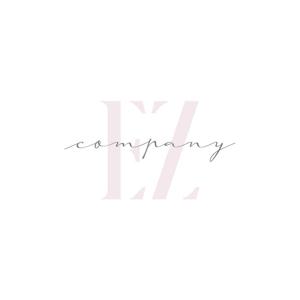EZ Beauty Initial Template Vector Design