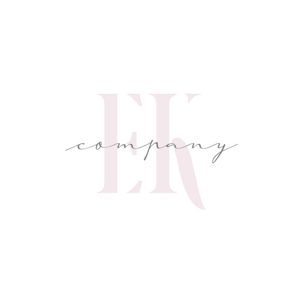 EK Beauty Initial Template Vector Design