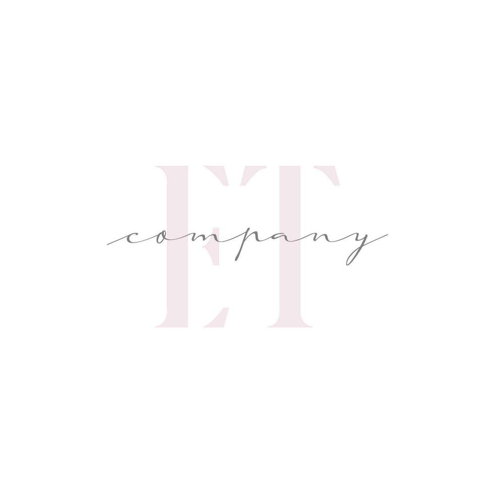 ET Beauty Initial Template Vector Design