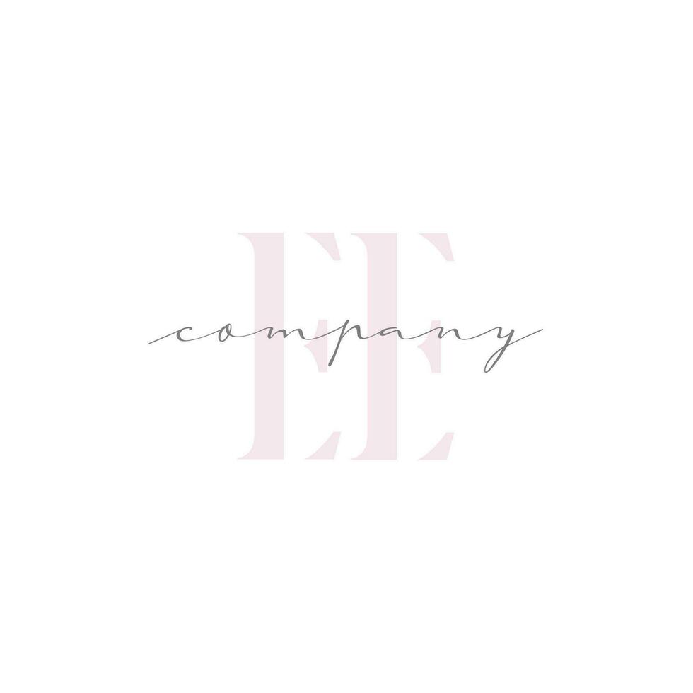 EE Beauty Initial Template Vector Design