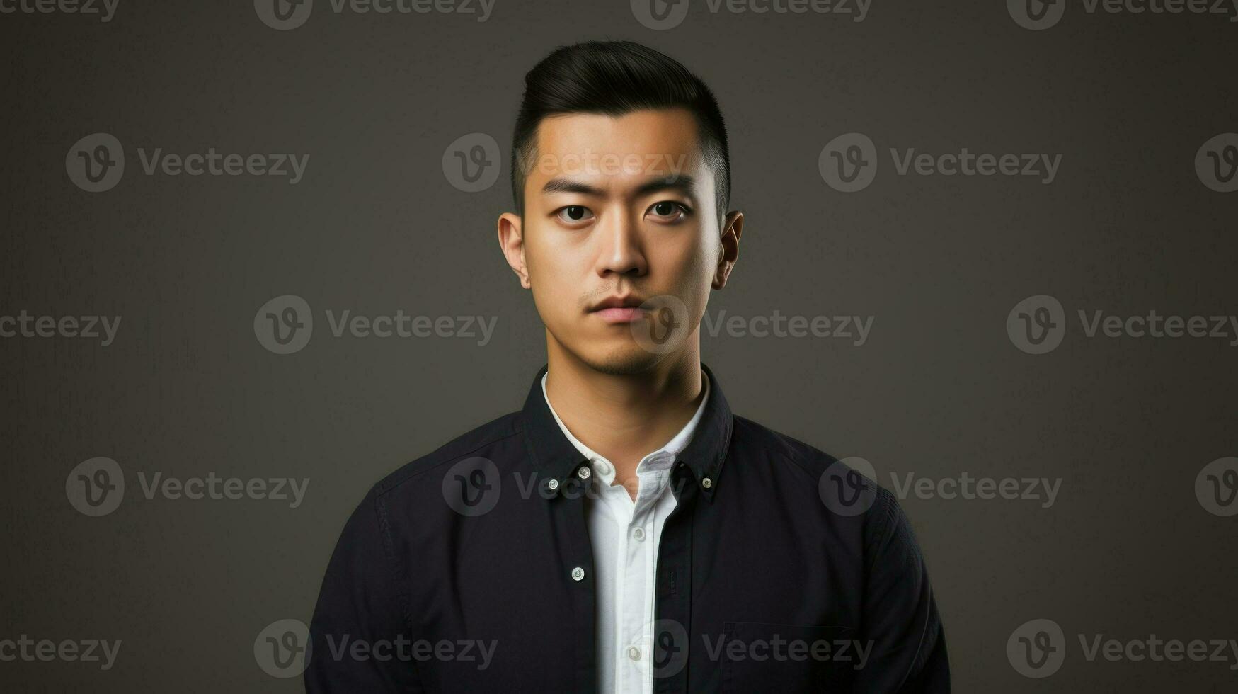 Young Asian businessman. Generative AI photo