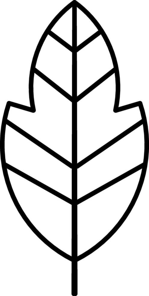 Silhouette of a leaf for logo vector