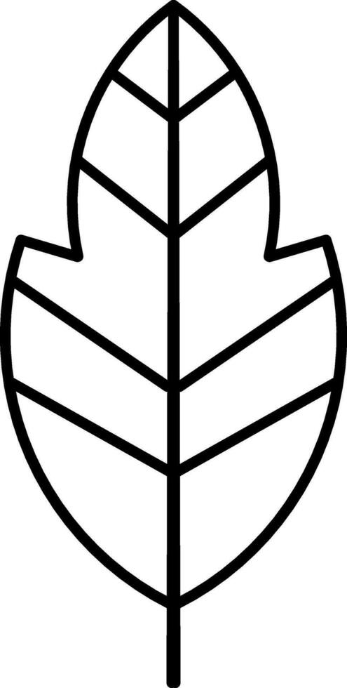 Silhouette of a leaf for logo vector