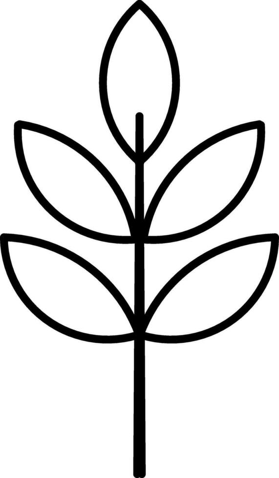 A minimalist eco-style branch vector