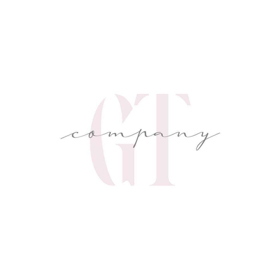 GT Beauty Initial Template Vector Design