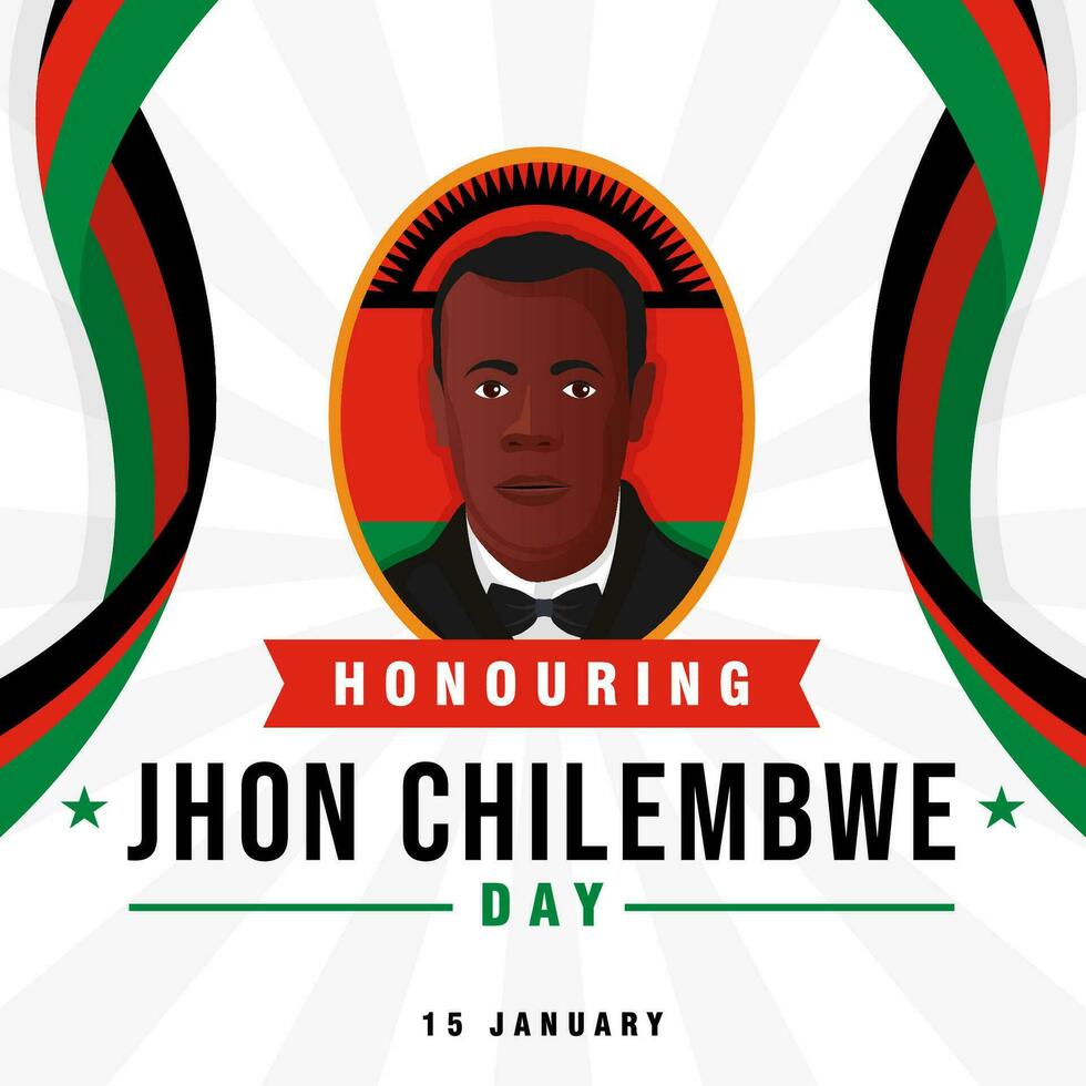 Jhon Chilembwe Day. The Day of Malawi Jhon Chilembwe illustration vector background. Vector eps 10