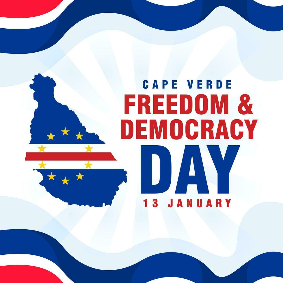 Cape Verde Happy Freedom and Democracy Day. The Day of Cape Verde illustration vector background. Vector eps 10