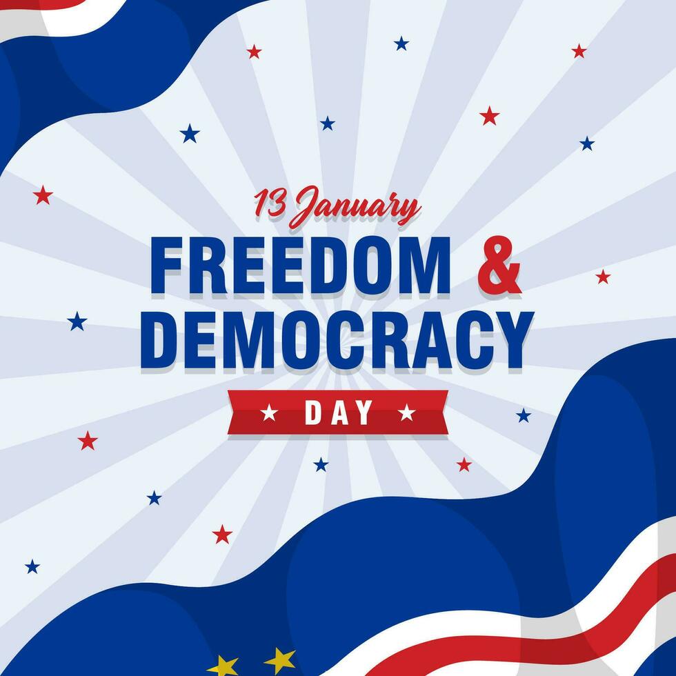 Cape Verde Happy Freedom and Democracy Day. The Day of Cape Verde illustration vector background. Vector eps 10