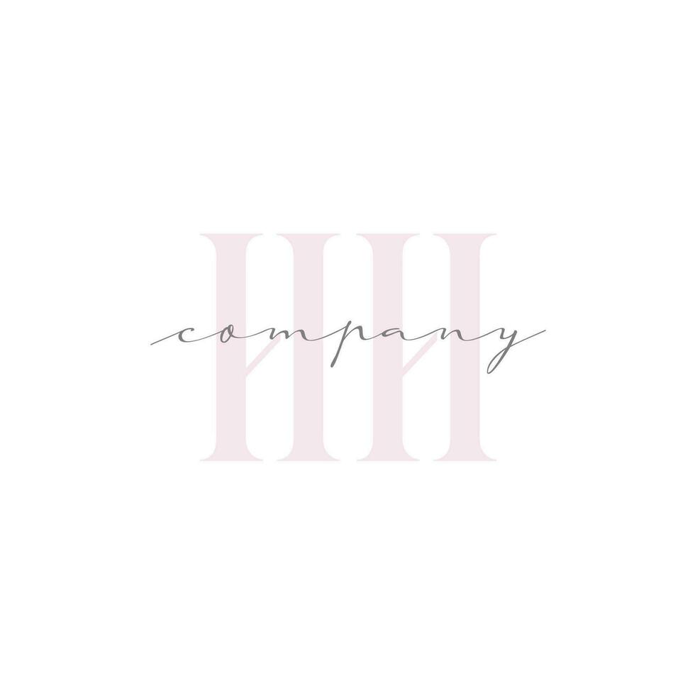 HH Beauty Initial Template Vector Design