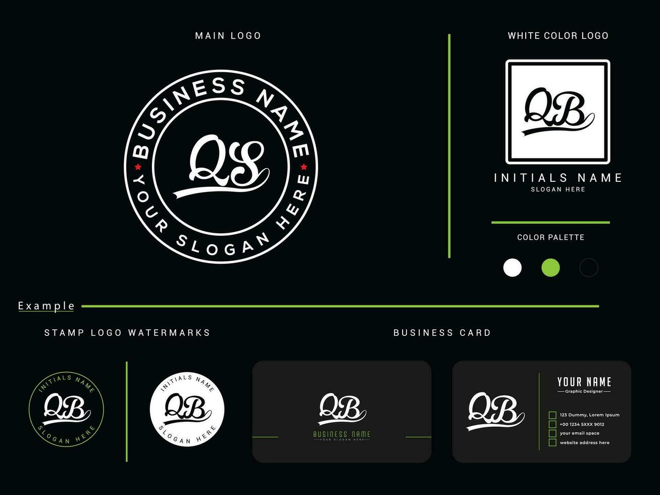 real qs circulo logo, tipografía qs moderno letra logo icono diseño vector