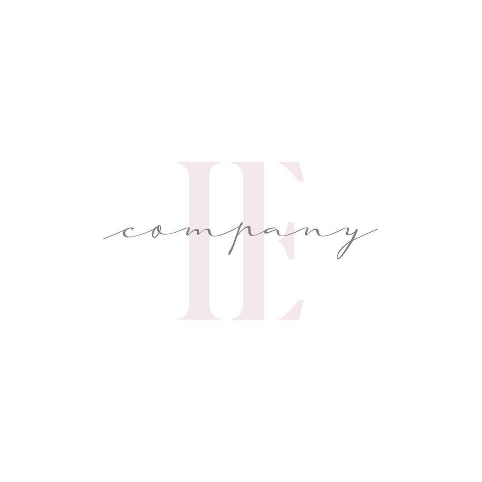 IE Beauty Initial Template Vector Design