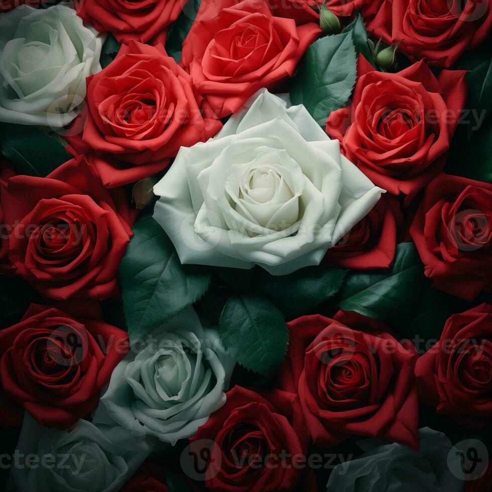Poster, illustration on theme of Palestine. Flowers in colors of Palestinian flag, red, green, black. Created AI photo