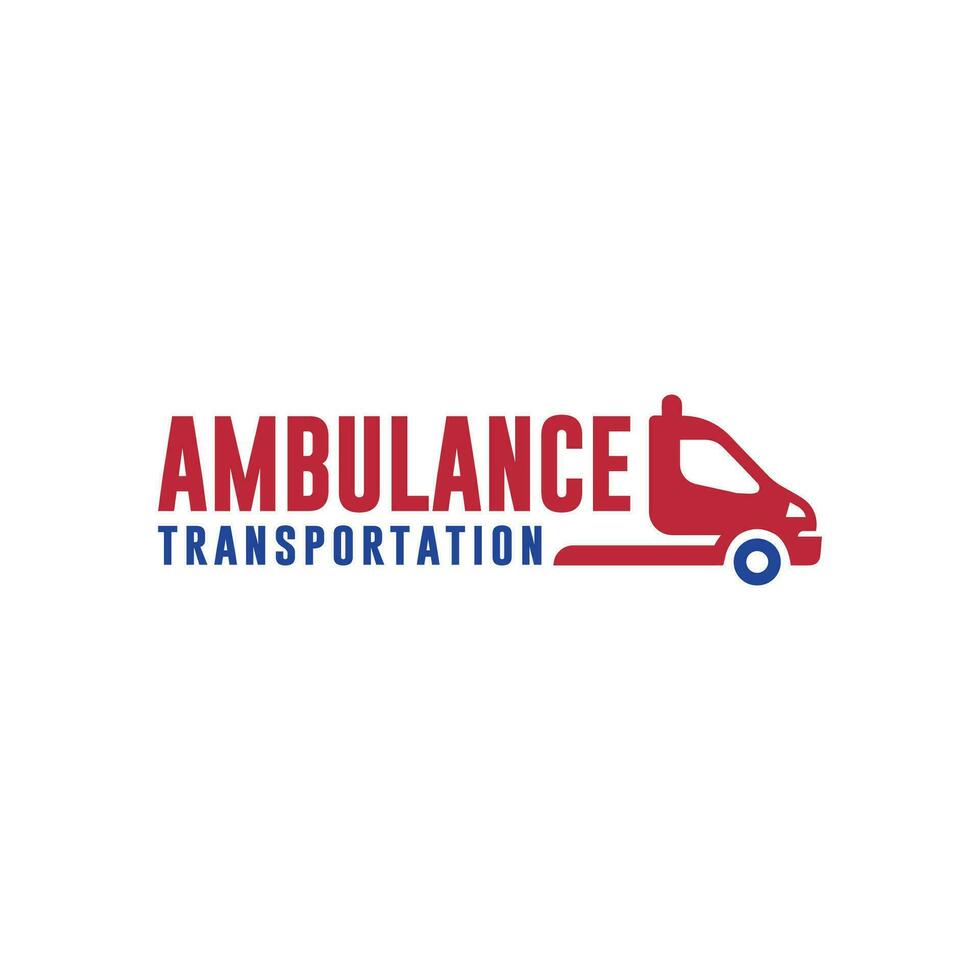 ambulancia logo diseño vector concepto