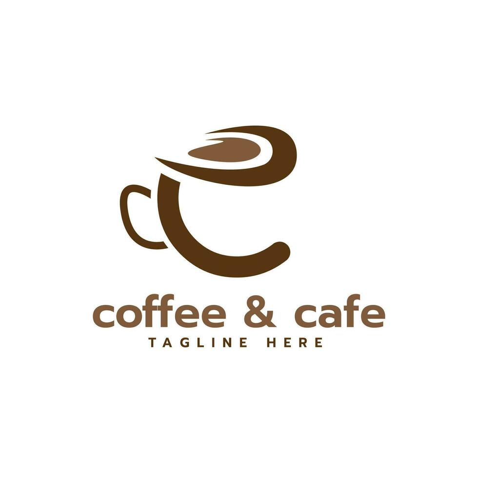 Cafe logo creative design concept vector