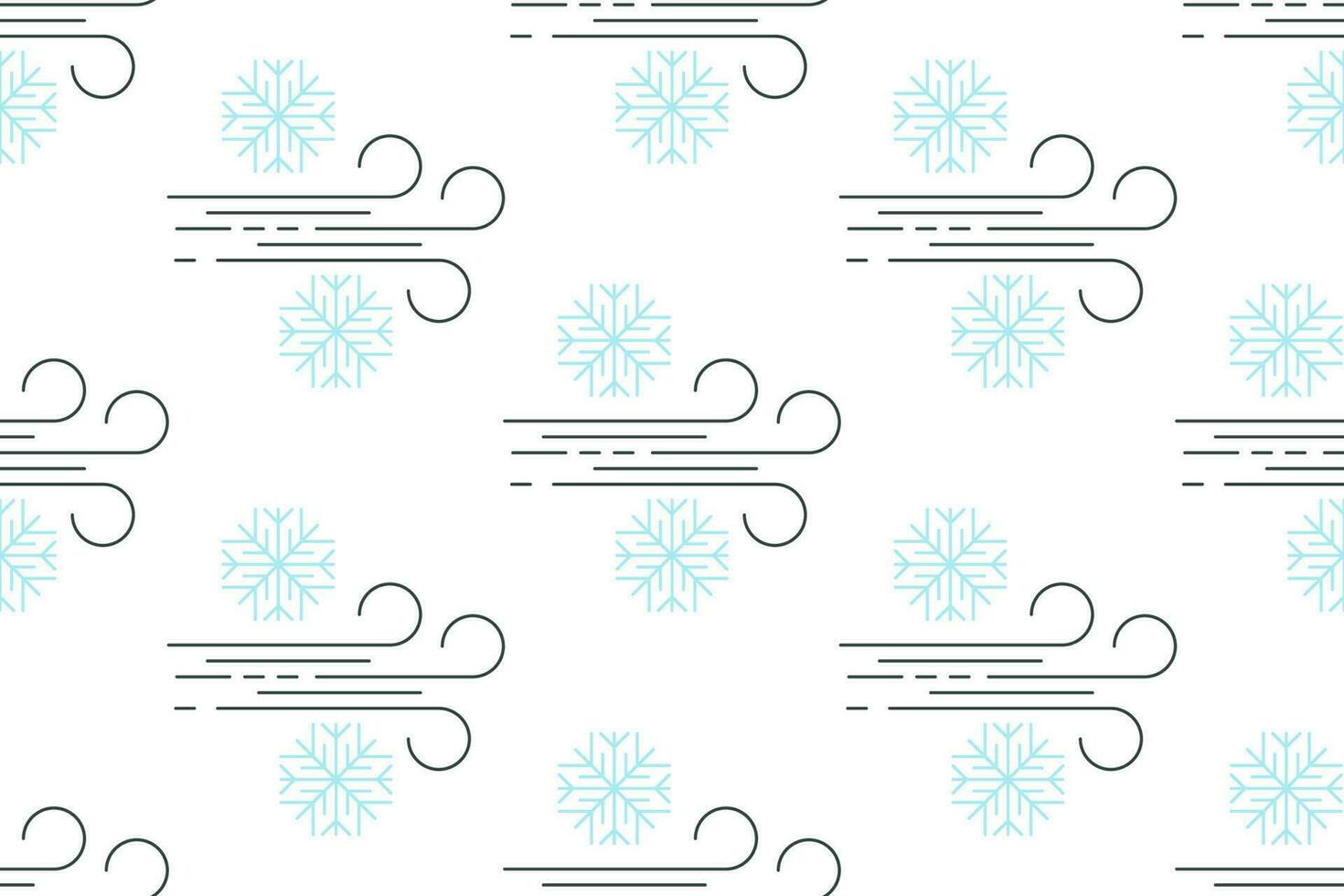 winter snowflakes seamless pattern vector illustration