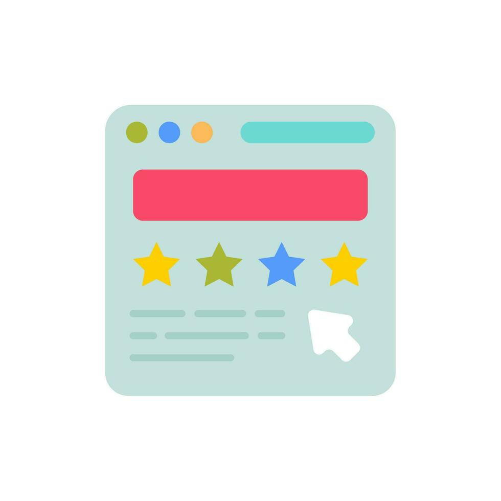 Rating icon in vector. Illustration vector