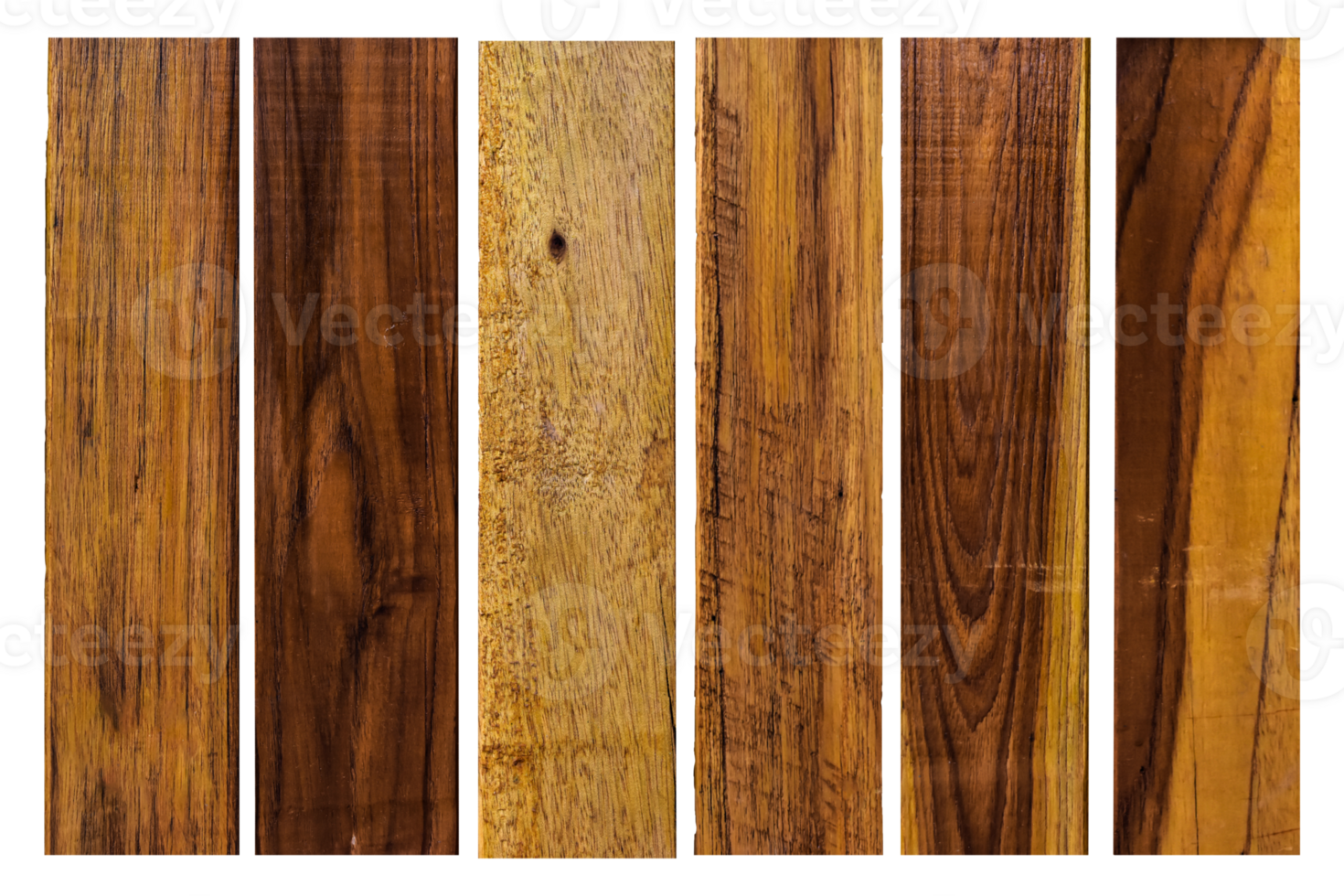 collection of various empty wood panel isolated on transparent background. PNG Format
