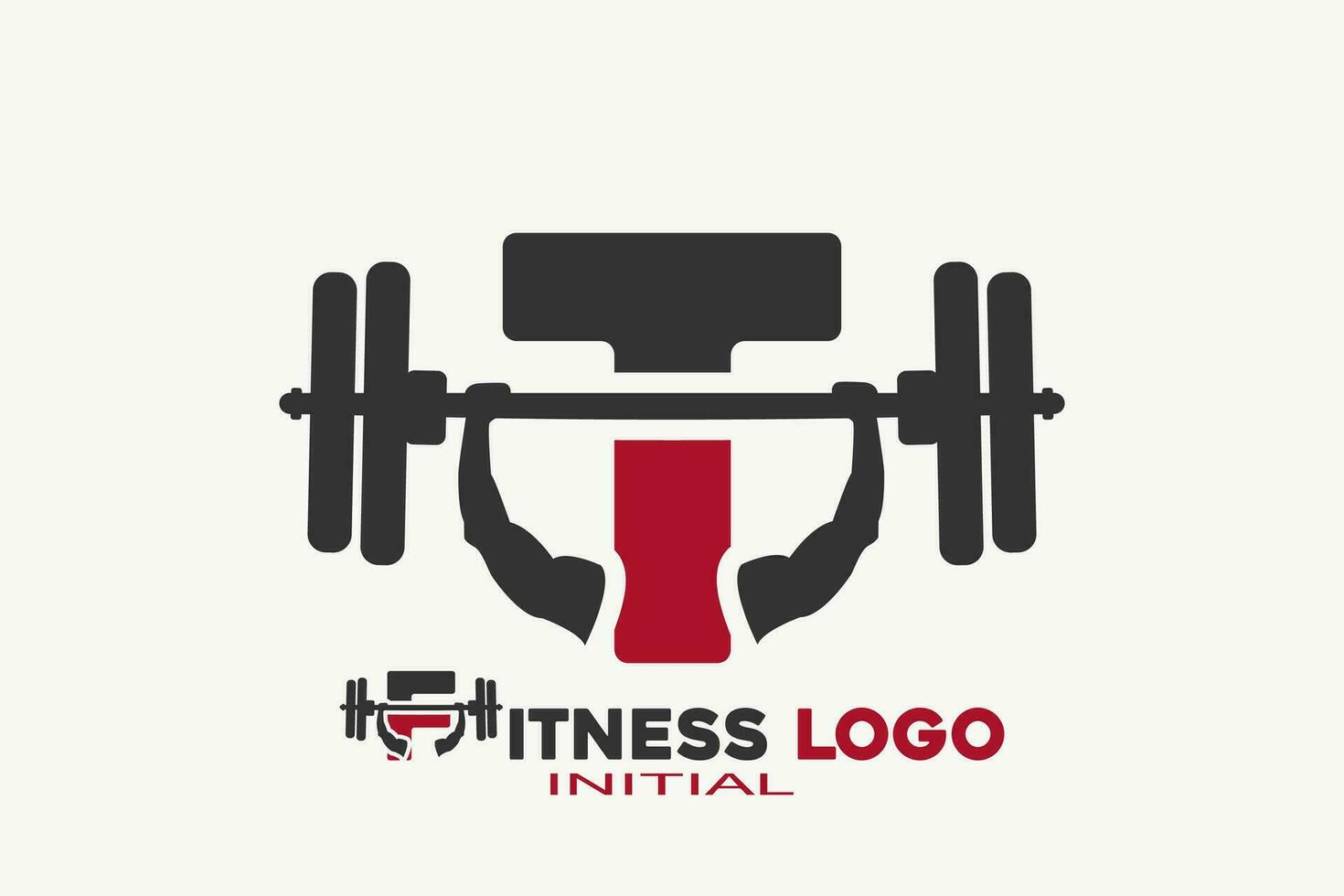 initials letter T with fitness creative geometric modern logo design. vector