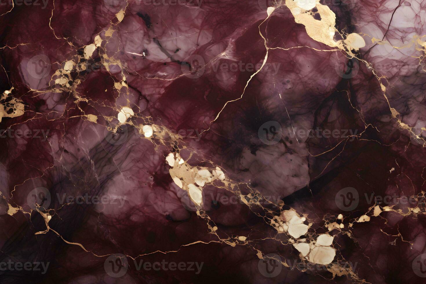 Marble granite dark pink and white with gold texture. Background wall surface seamless pattern graphic burgundy, cherry, ruby floor ceramic counter texture stone AI Generative photo