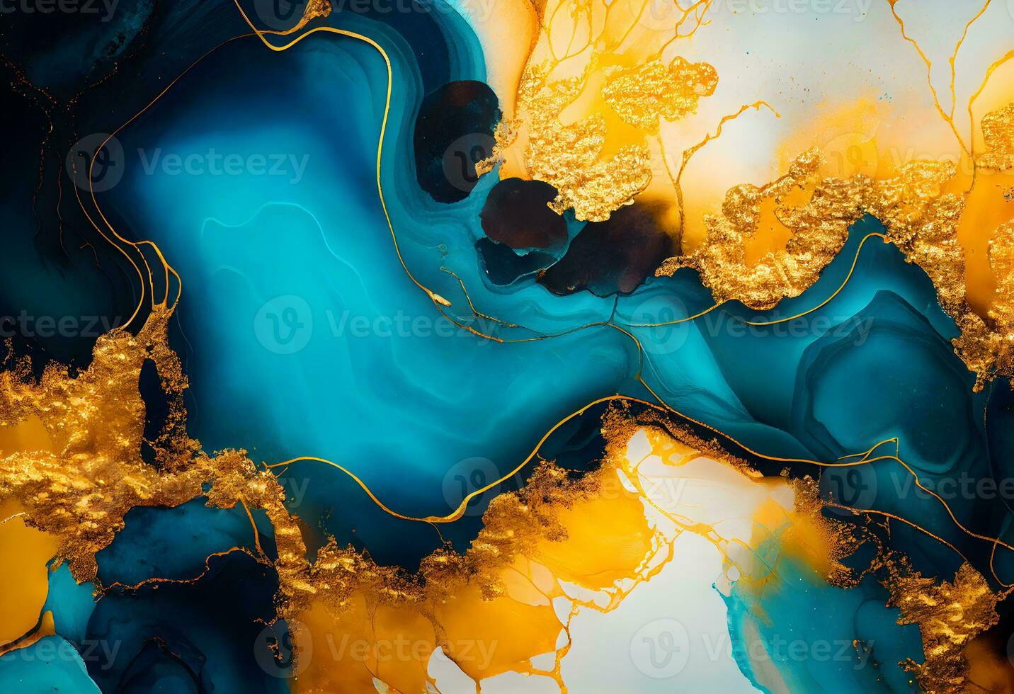 Alcohol ink colors translucent. Abstract multicolored marble texture background. Design wrapping paper, wallpaper. Mixing acrylic paints. Modern fluid art. Alcohol Ink AI Generative photo