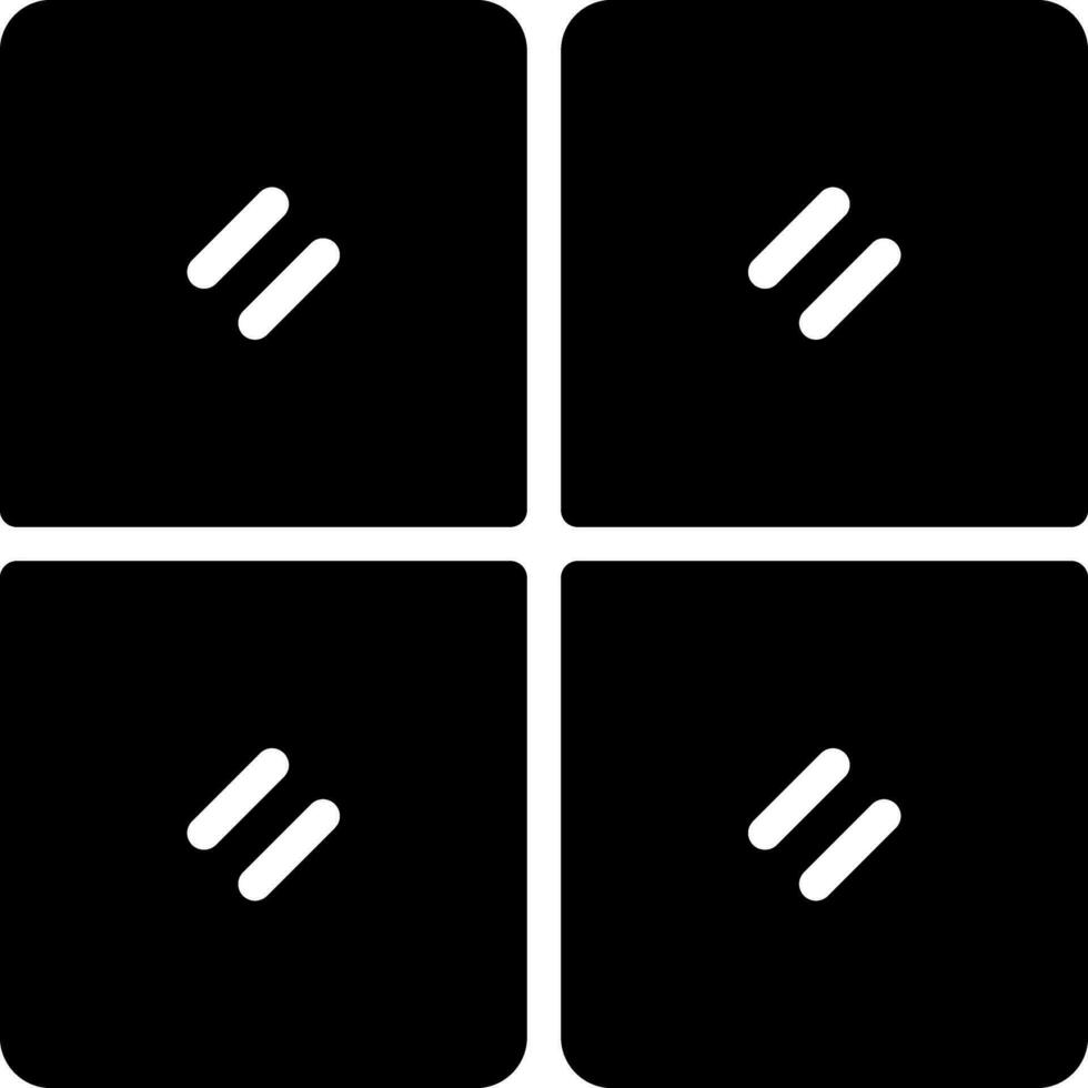 solid icon for sections vector