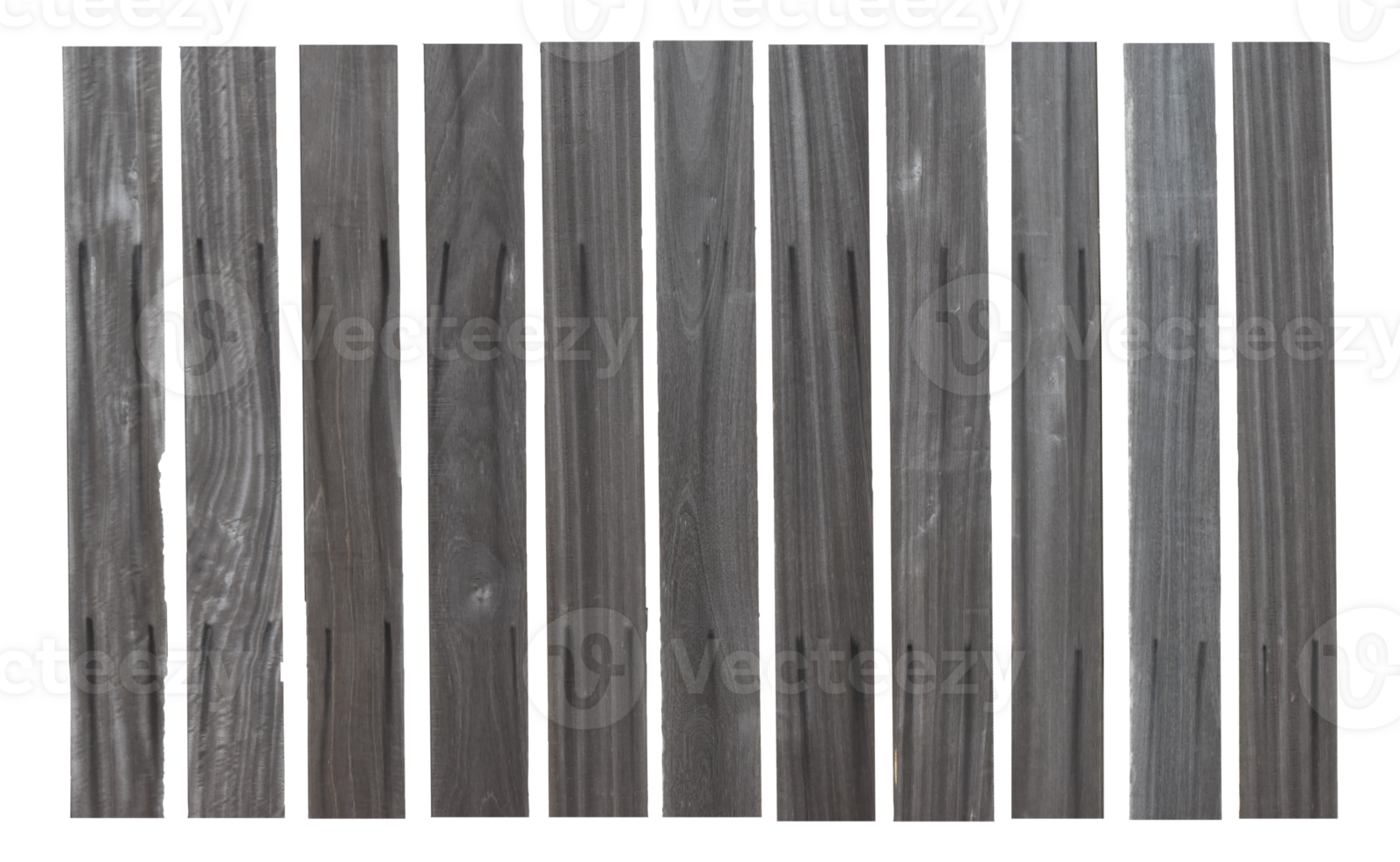 collection of various empty wood panel isolated on transparent background. PNG Format