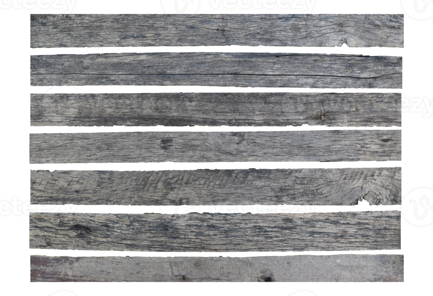 collection of various empty wood panel isolated on transparent background. PNG Format