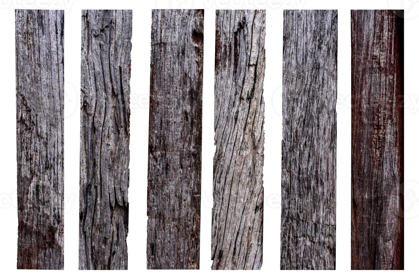 collection of various empty wood panel isolated on transparent background. PNG Format