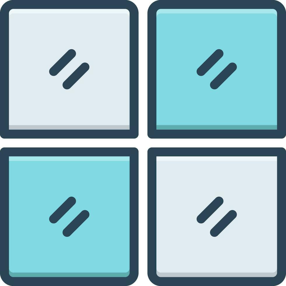 color icon for sections vector