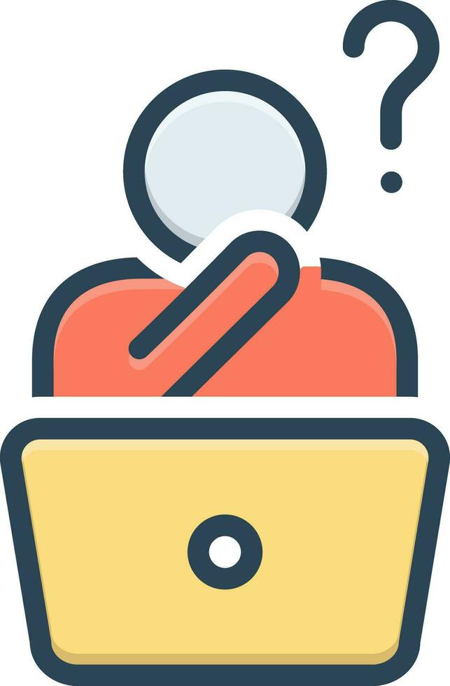 color icon for thought vector