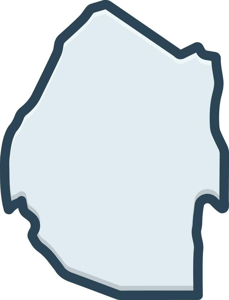 color icon for swaziland vector