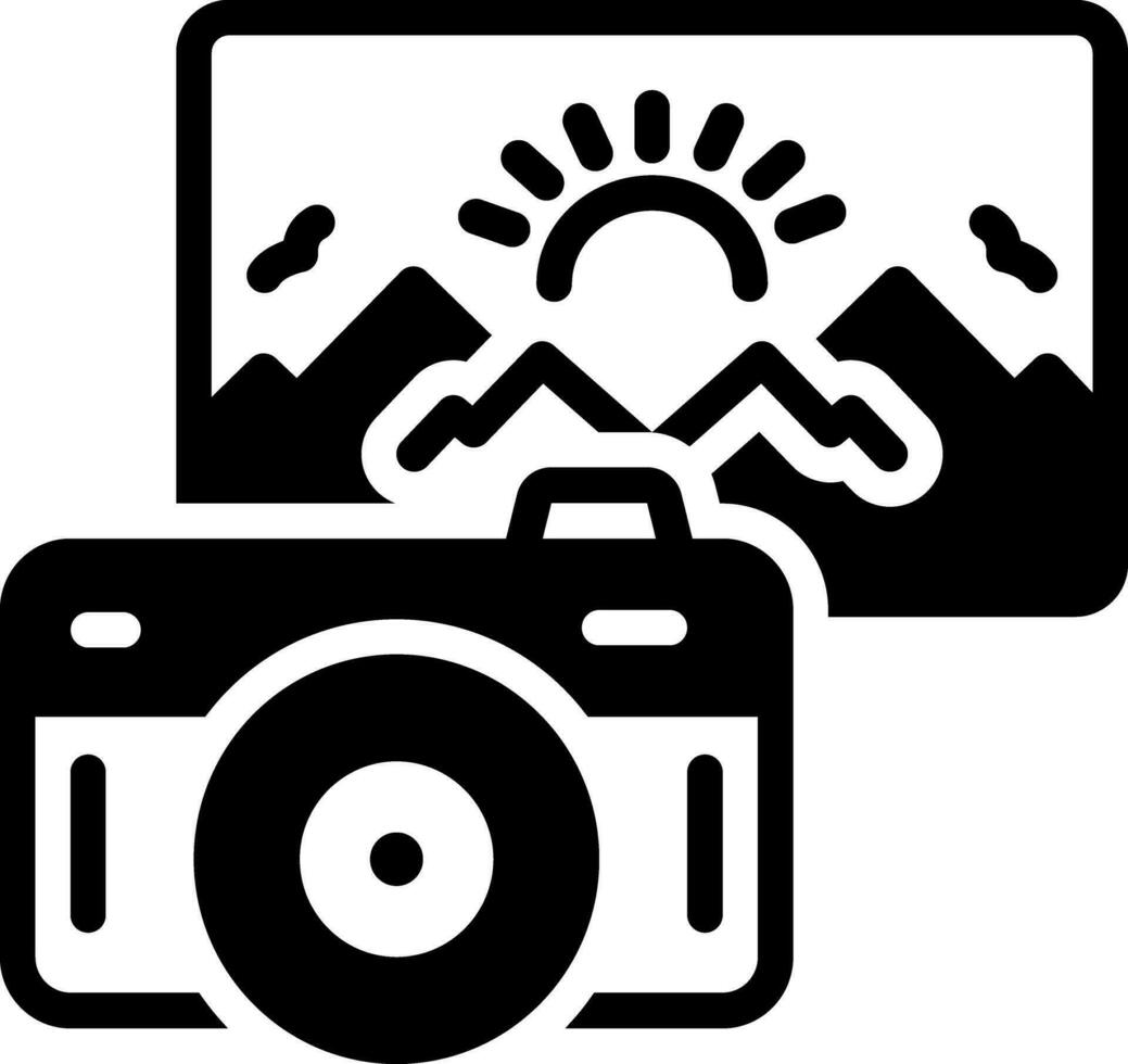 solid icon for photographic vector