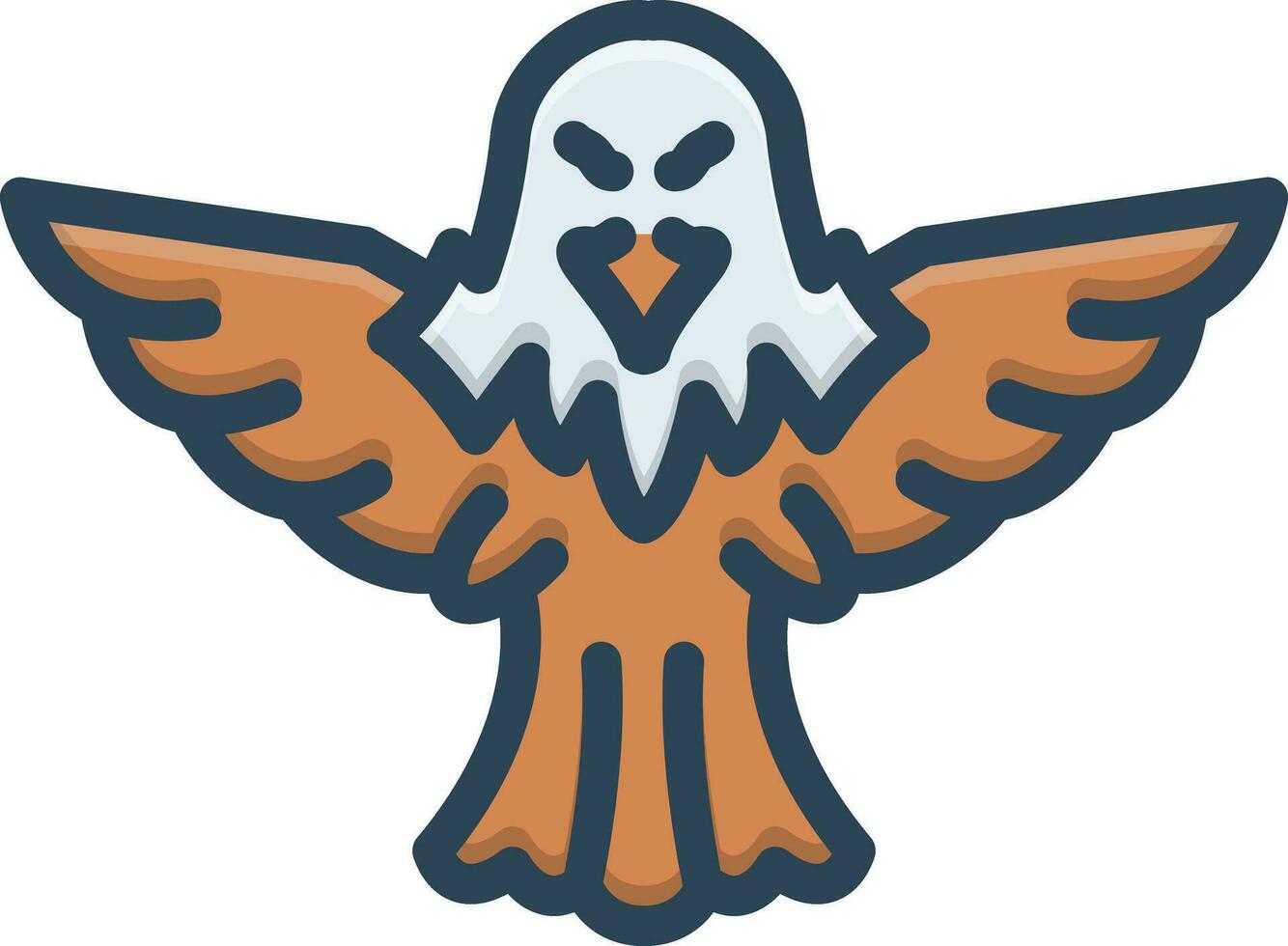 color icon for eagle vector