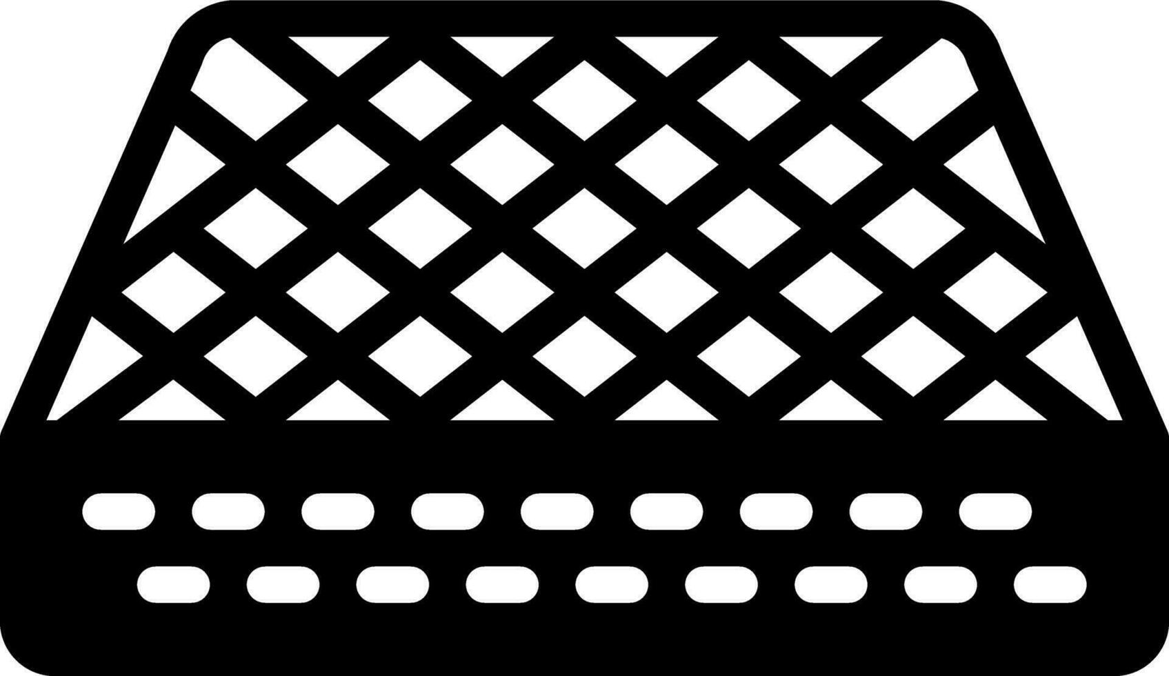 solid icon for mattress vector