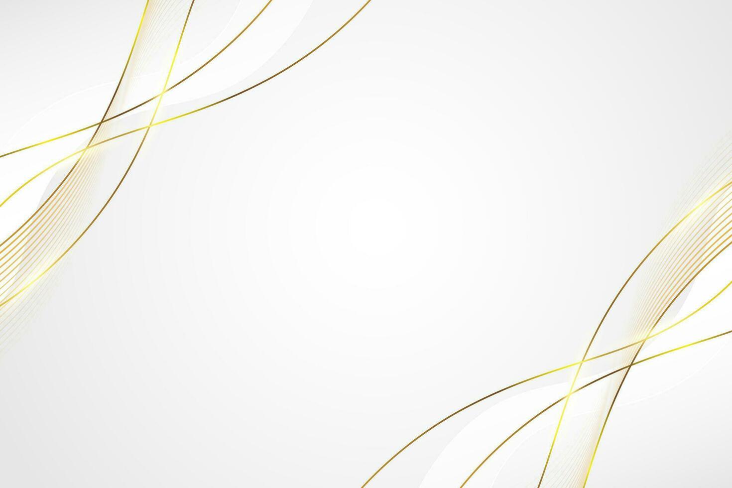 Golden wave on black background. Elegant concept design with golden lines vector