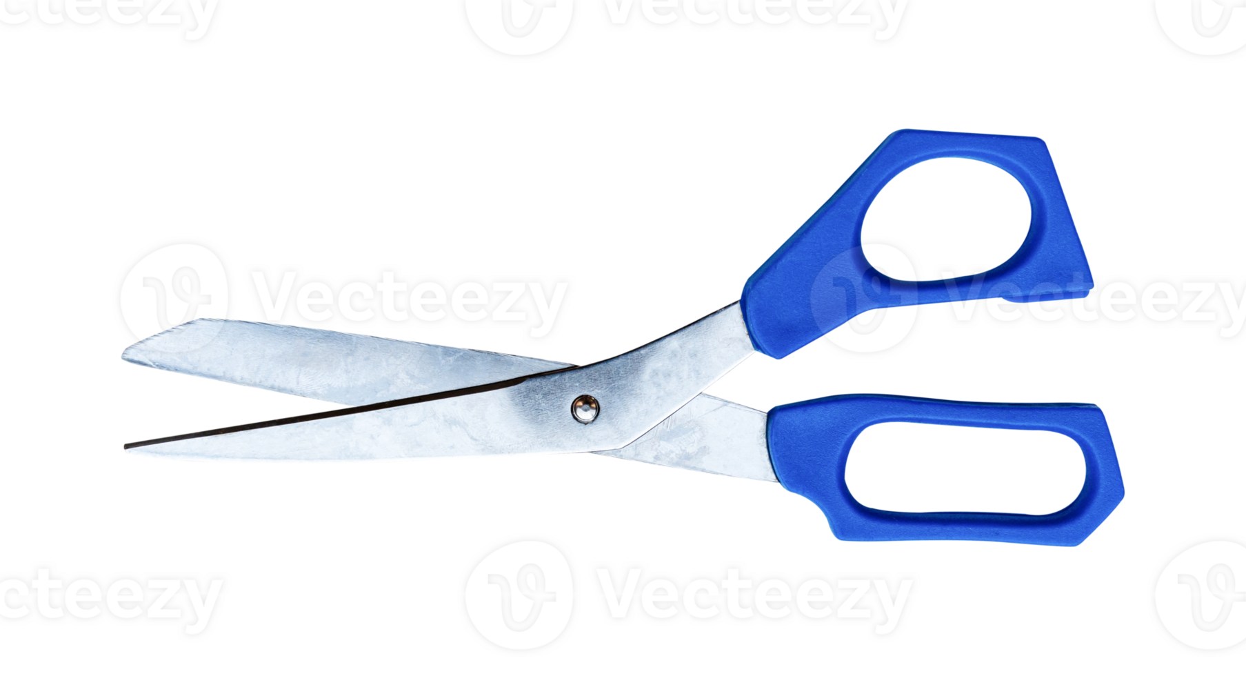 Open scissor isolated on transparent background. PNG File