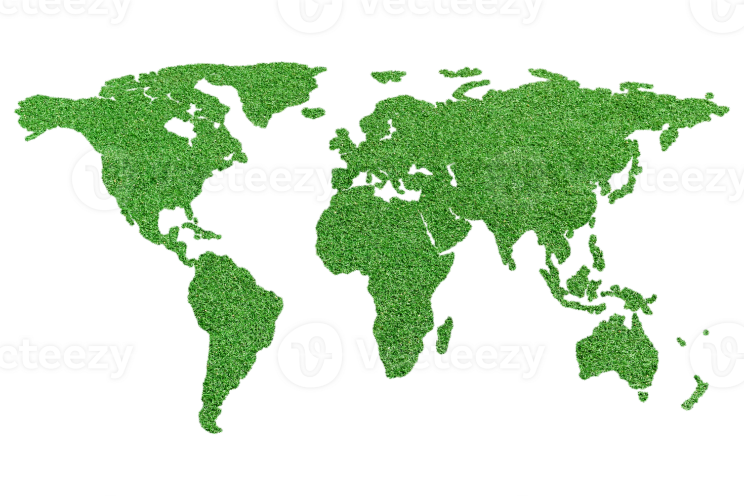 World map isolated on transparent background png file. Earth flat view from space. elements of this image furnished by NASA