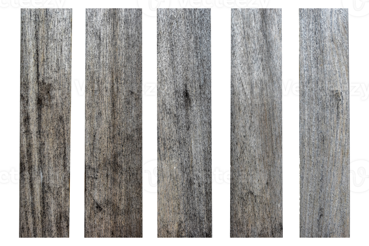 collection of various empty wood panel isolated on transparent background. PNG Format