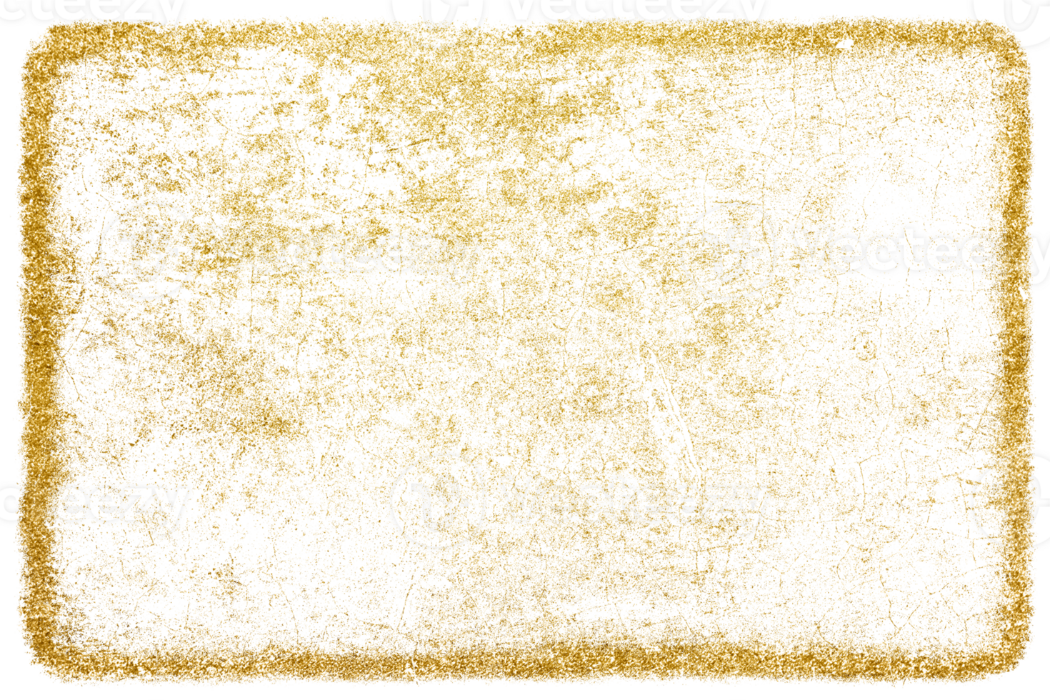 Gold splashes Texture. Grunge golden background pattern of cracks, scuffs, chips, stains, ink spots, lines on transparent background PNG file