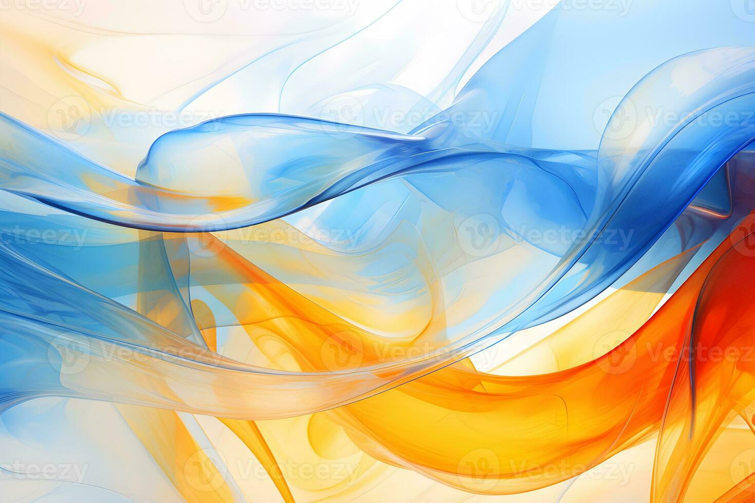 Acrylic blue and golden background. Abstract painting for banner, website, texture. Oil art with aquamarine and gold, glimmering, light orange and bronze, sleek metallic finish AI Generative photo